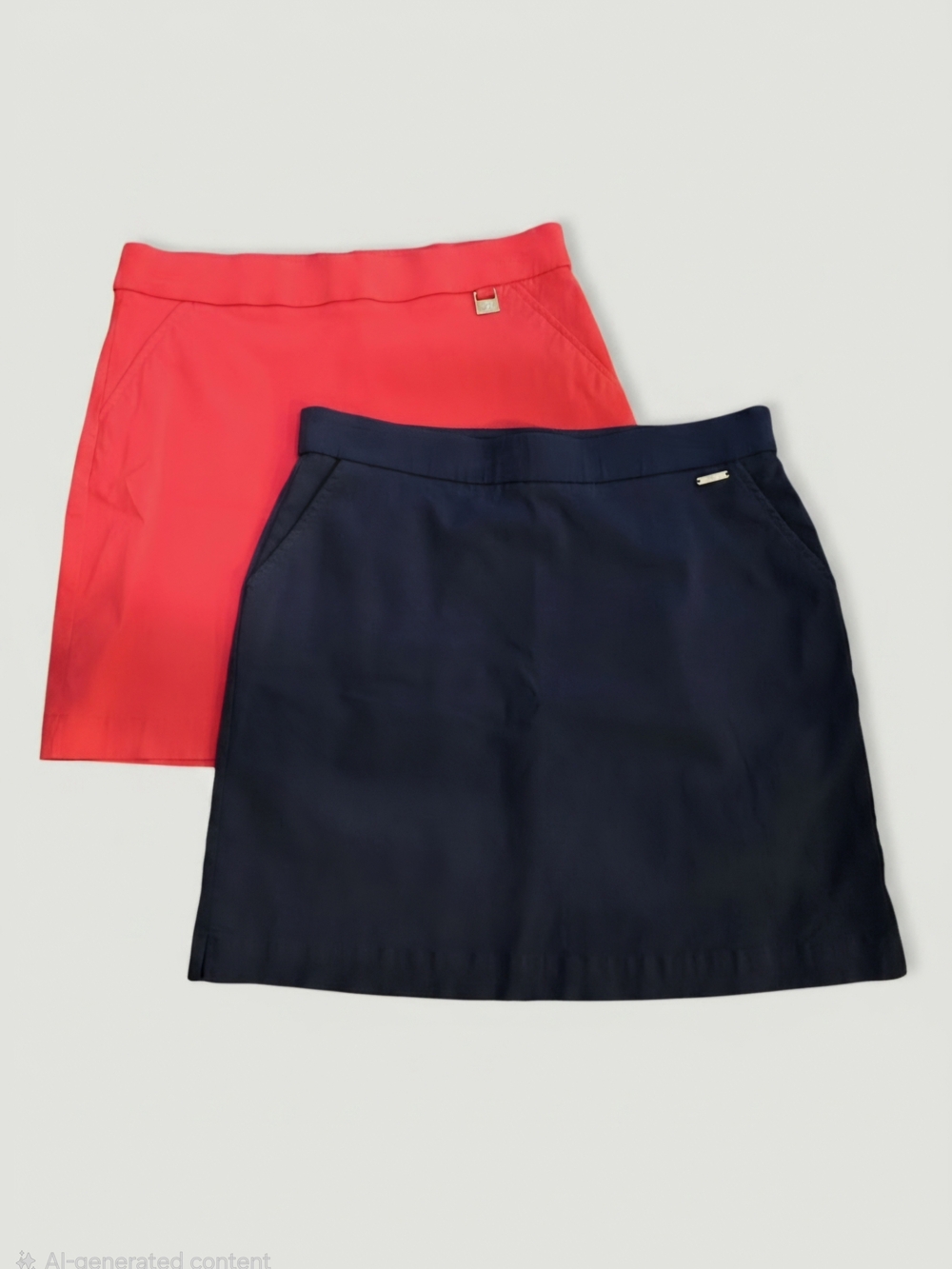 Rafaella Golf Tennis Skorts Bundle Set Coral & Navy Blue Women’s Size S